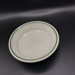 VTG Sterling Green Stripe Fruit Sauce Bowls Restaurant Ware